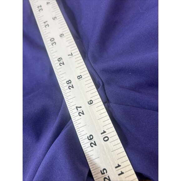 Annika Cutter & Buck Shorts Women 6 Purple Bermuda Golf Activewear Flat Front - Picture 8 of 9